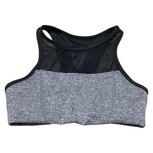 Capezio Black and Gray Sports Bra